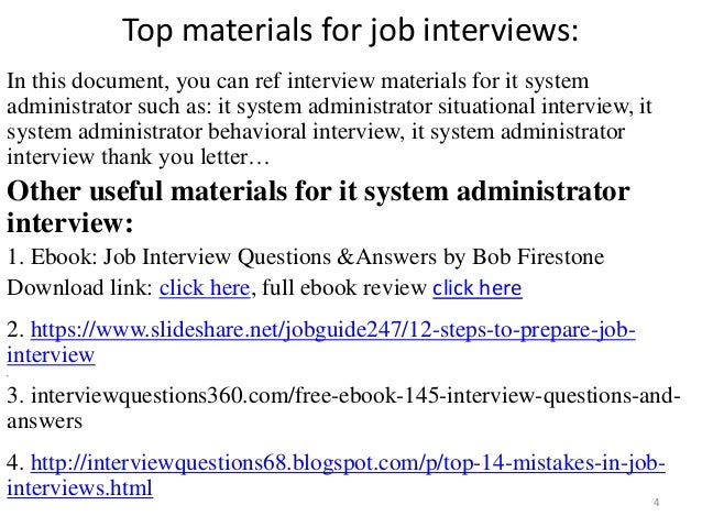 systems administrator interview questions